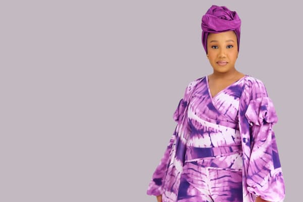 Purple tie-dye summer set