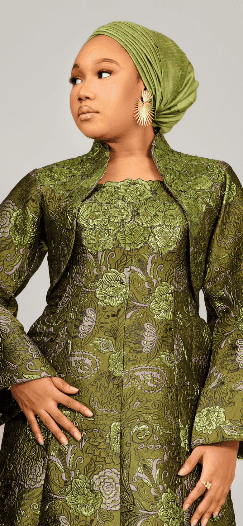 Two models in patterned co-ord sets