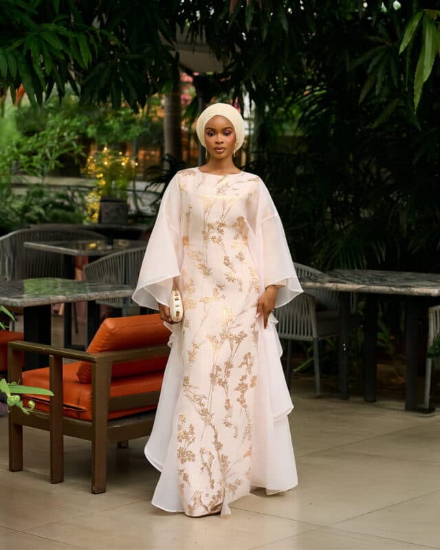 Farah brocade in ivory