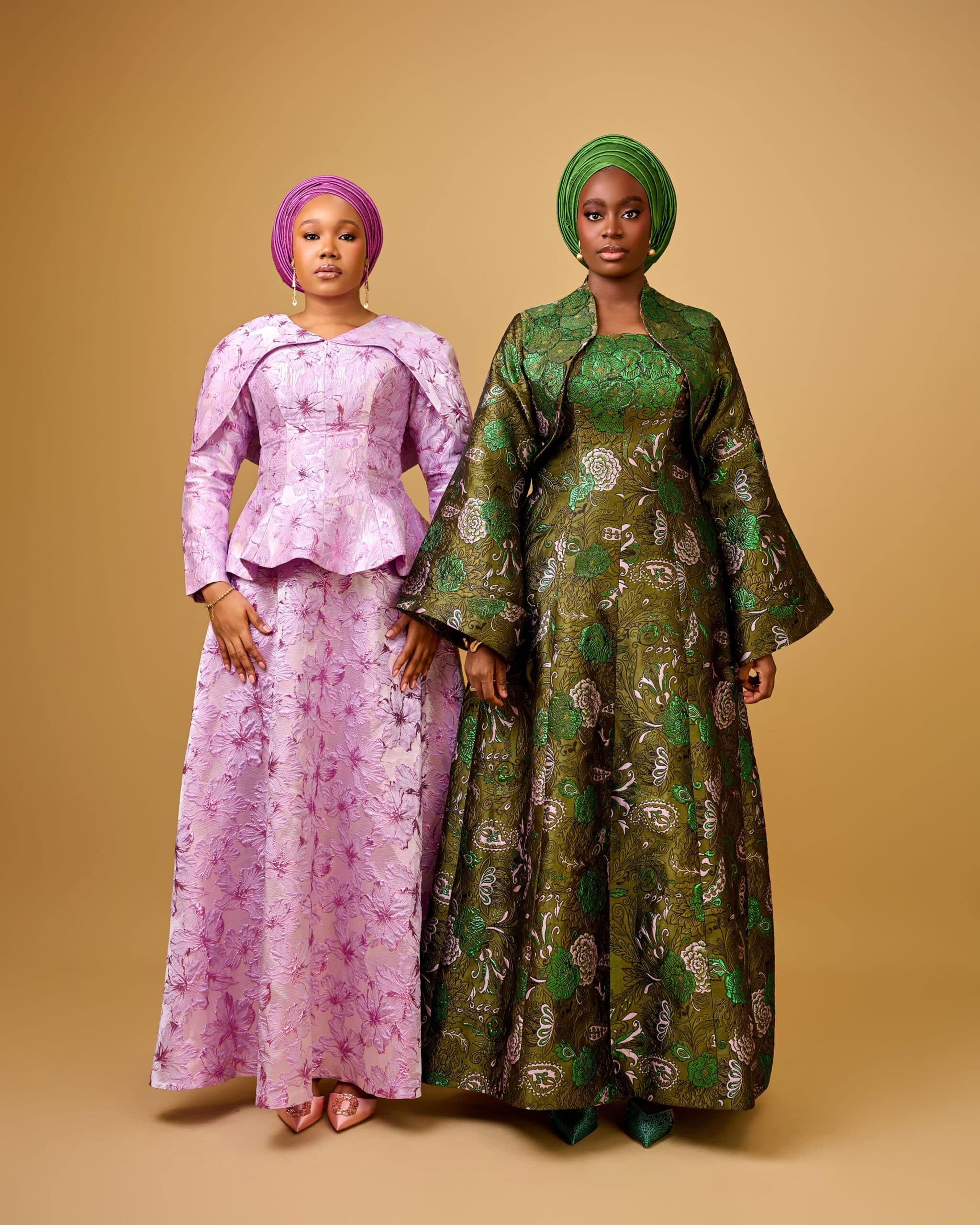 Ziya Brocade Blouse and Skirt — Lilac Orchid — angle 4