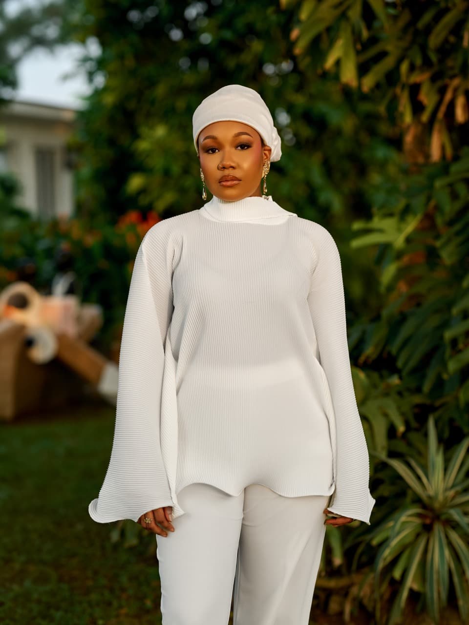 Layali Top, White, angle 1